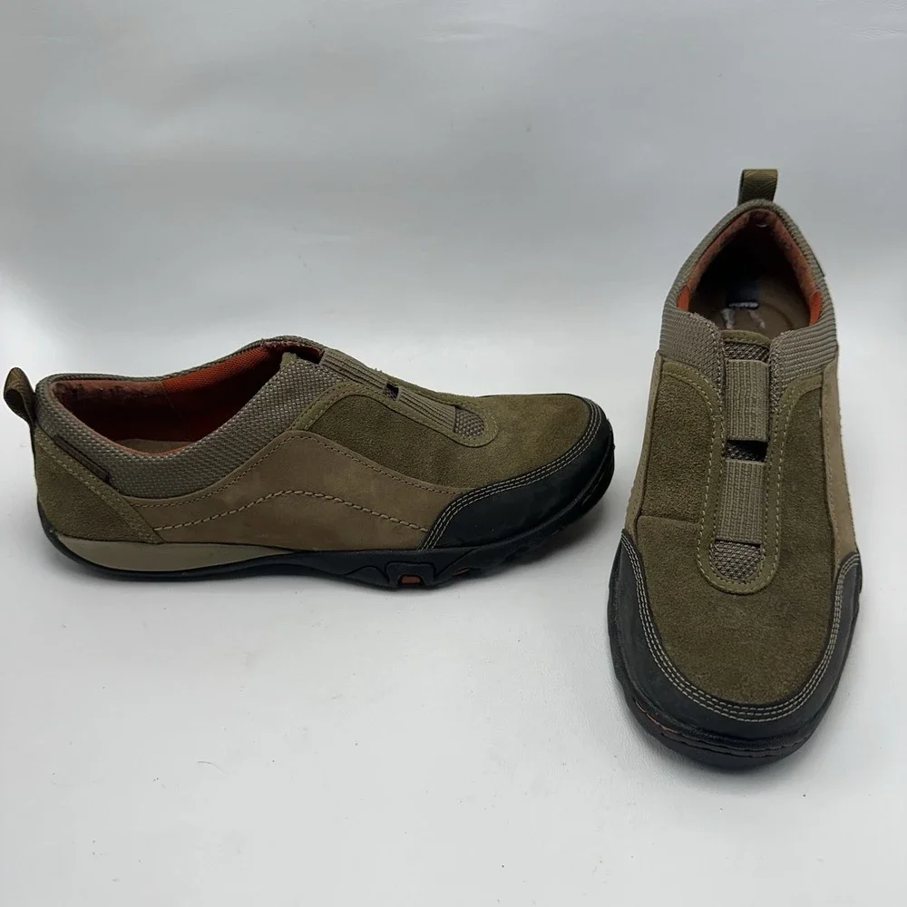Merrell Mimosa Cheer Kangaroo Brown Suede Slip On Comfort Hiking Shoes Womens‎ 8